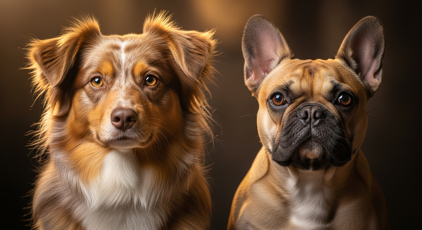 Comparaison Berger Américain Miniature vs Bouledogue Français
