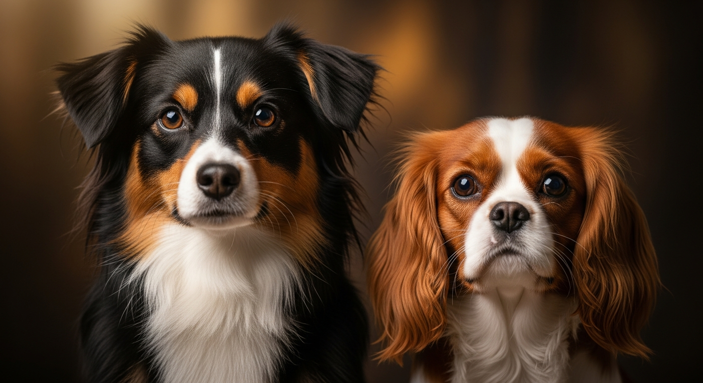 Comparaison Berger Américain Miniature vs Cavalier King Charles