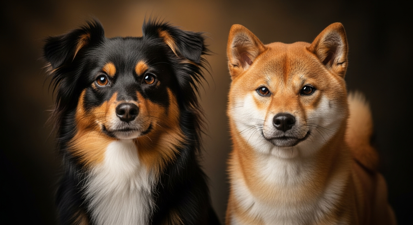 Comparaison Berger Américain Miniature vs Shiba Inu
